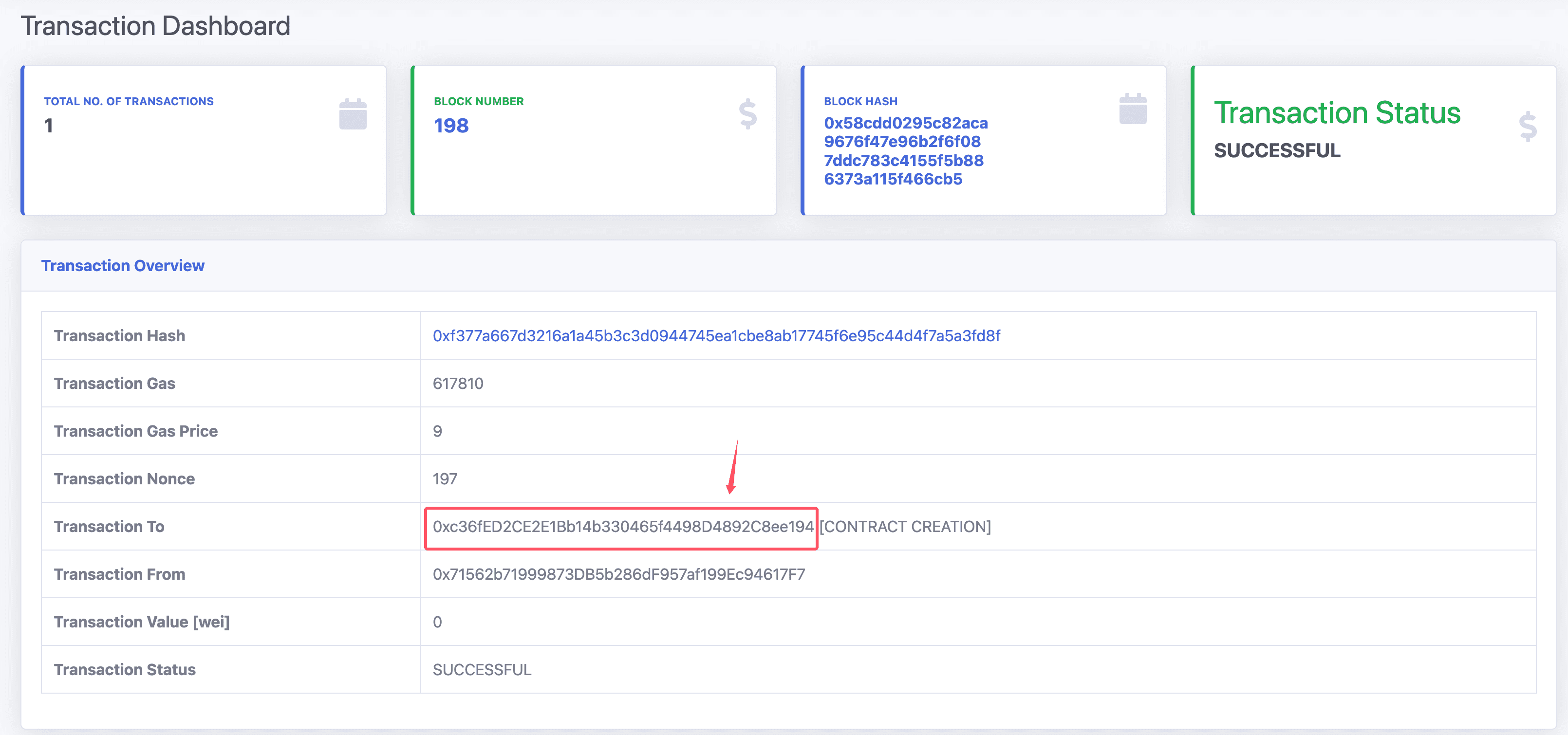 Contract Deployment Web Example