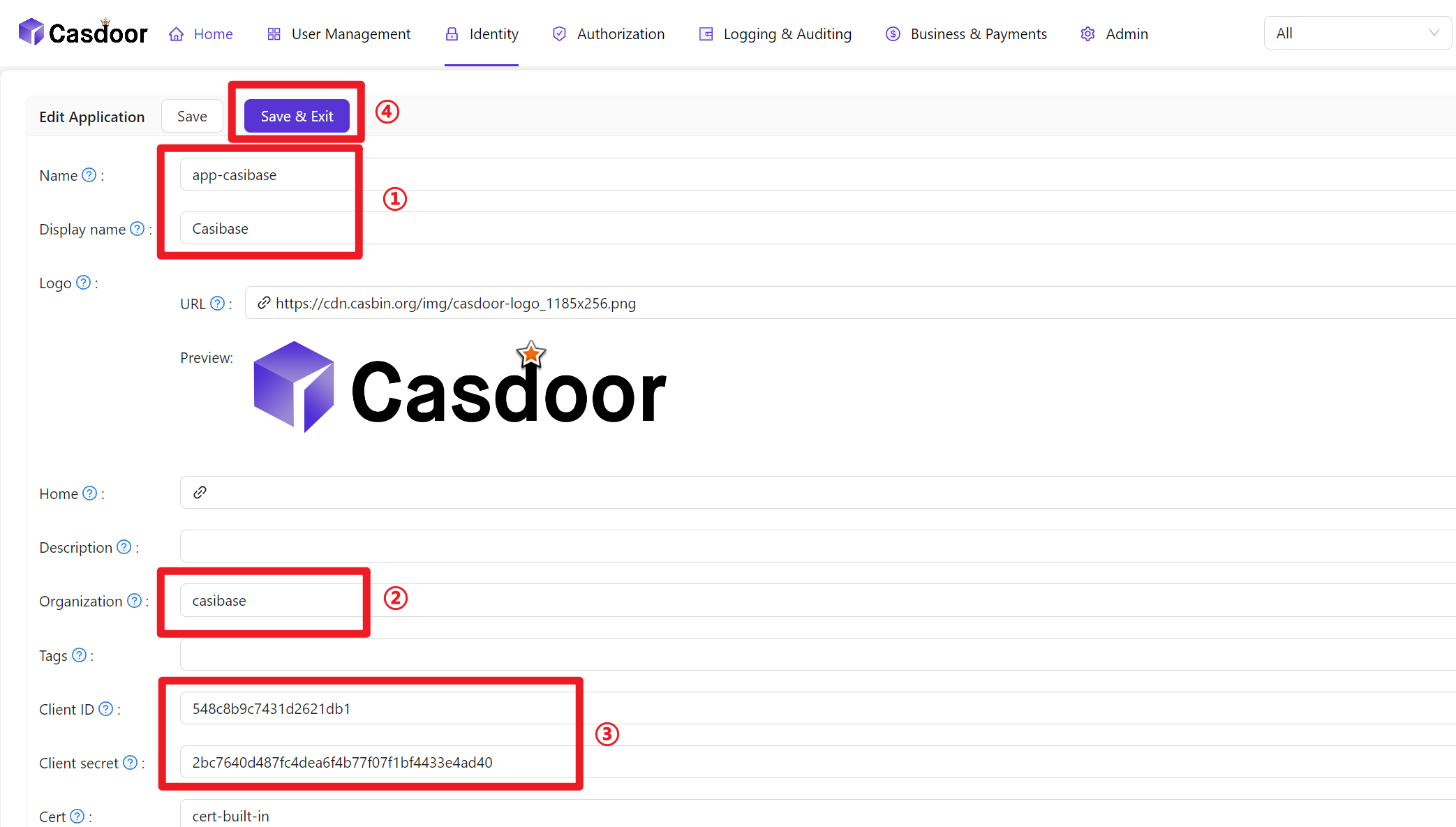 애플리케이션 구성