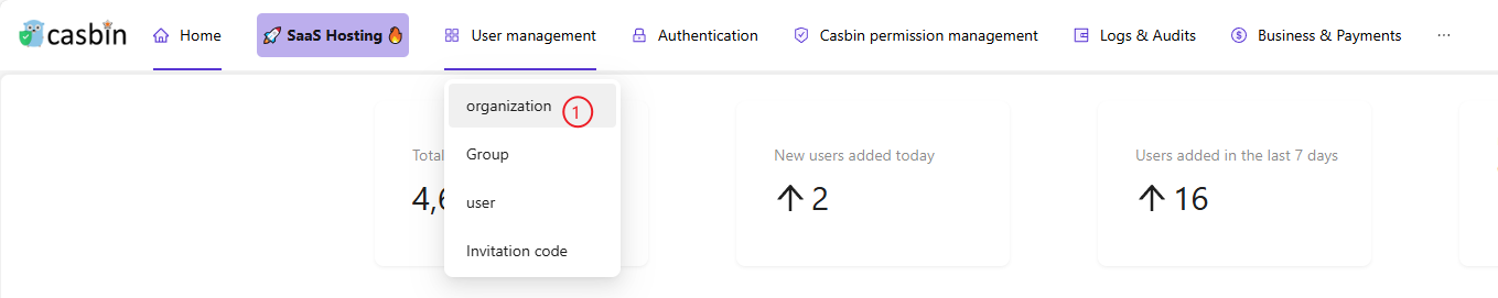 Додавання організації