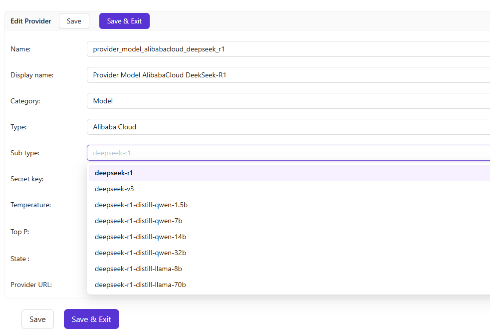 添加模型提供商